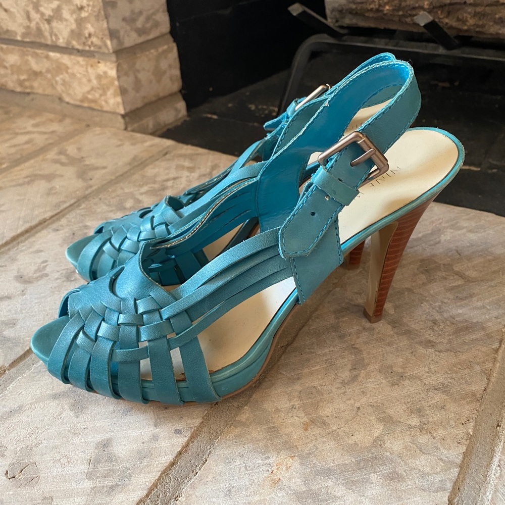 Nine West leather heel Sz 8